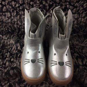 Kids size rabbit style bootie shoes